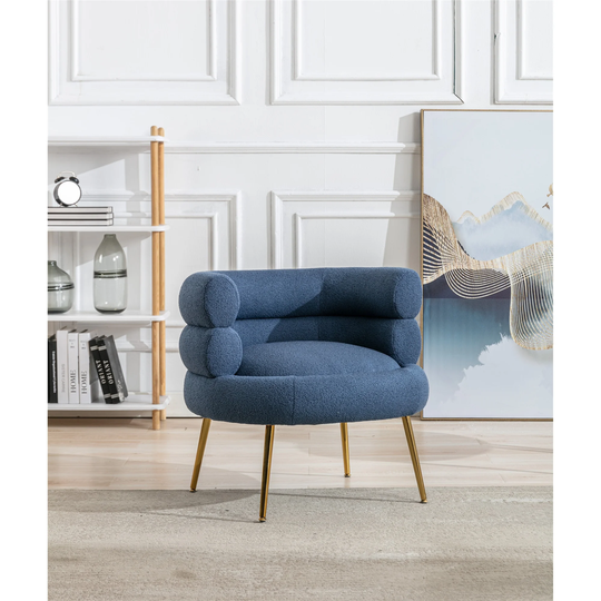 29.33"W Accent Chair ,Leisure Sofa with Golden Metal Feet