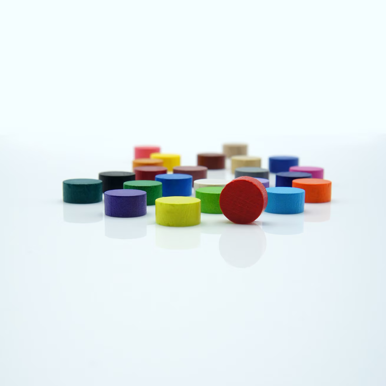 10mm Mini Disc [25 Colors Options] Wooden Token To Board Games/Pnp
