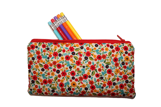 Emily Pencil Pouch Bright Floral