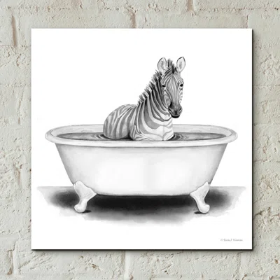 Zebra in Tub by Rachel Nieman - Unframed Painting