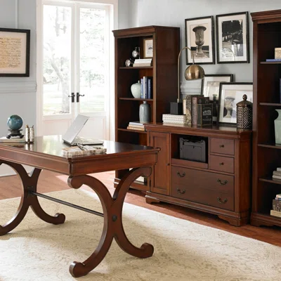 4 Piece Rectangular Writing Desk Office Set