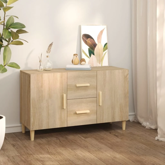 Sideboard Sonoma Oak 39.4"x14.2"x23.6" Engineered Wood