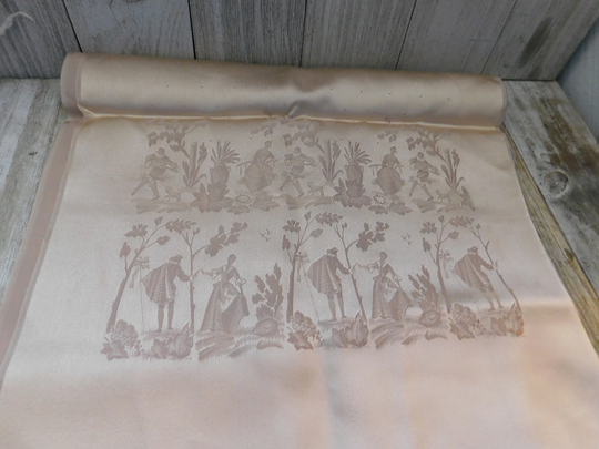 Vtg Silk Like Table Runner It Is Approx 44 in L, Coffee Cover, Piano Dresser Memories, Gift, Prop, Daysgonebytreasures