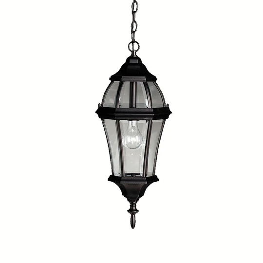 Kichler Lighting Townhouse Collection 1-light Black Outdoor Pendant - 23.75"