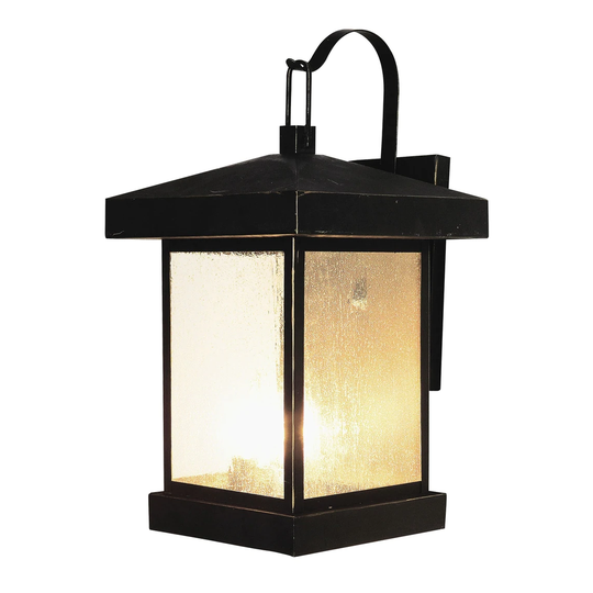 Outdoor Imports 45642 WB Three Light Wall Lantern Santa Cruz Weathered - Exact Size