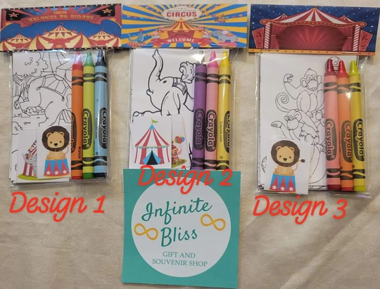 Circus Coloring Packs | Carnival Pages Pink Birthday Party Favor Crayola Crayons