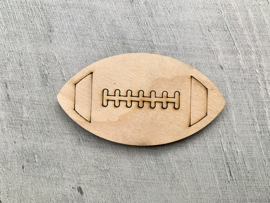 Football Unfinished Wood Blanks Wooden Football Diy Craft