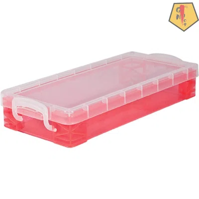 Super Stacker Pencil Box, 8.25 X 1.5 X 4 Inches, Assorted Colors, 1 Box