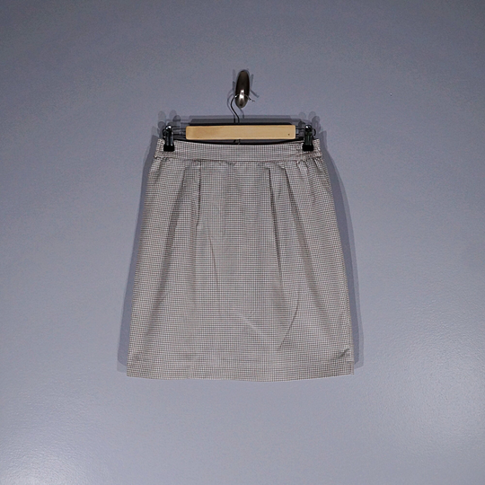 Vintage 90's Gingham Mini Pencil Skirt // Size S