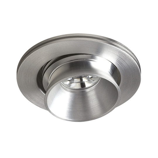 Cornerstone Alpha Collection 1 Light Multi-Directional LED Button In Brushed Aluminum