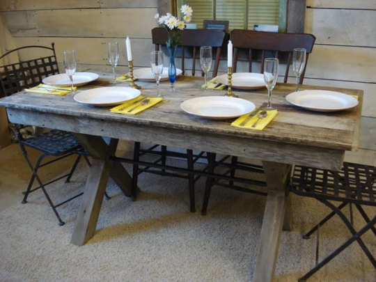 Driftwood Trestle Table | 60" X 30" 29"H