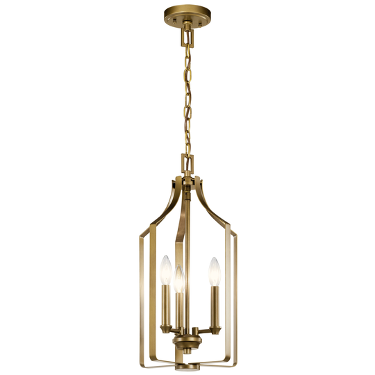 Kichler Lighting Morrigan 3-Light Indoor Pendant Natural Brass