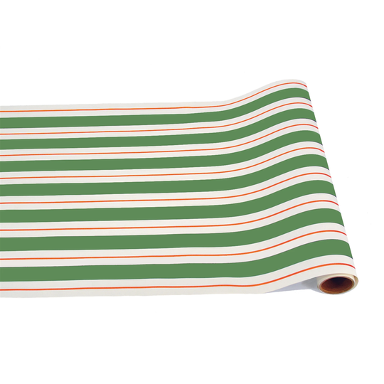 Green & Red Classic Awning Table Runner