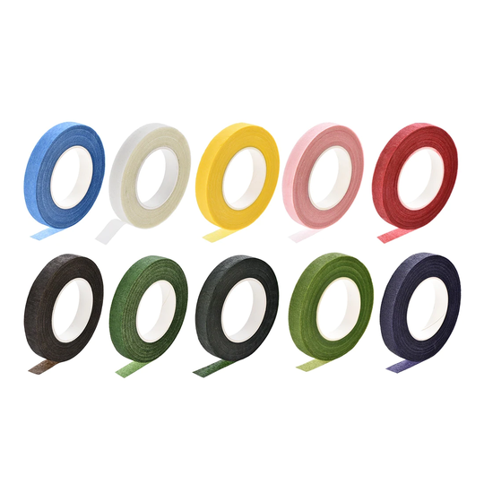 10Roll 1/2"x30Yard Colorful Floral Florist Stem Tape Flower Adhesive Arrangement