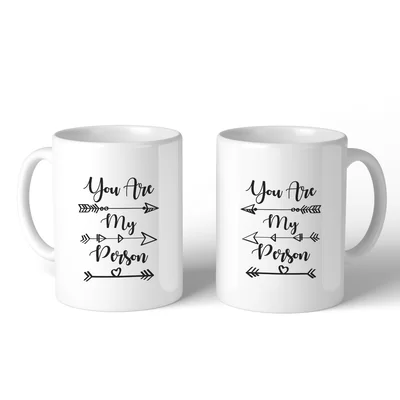 Henegar You are my Person BFF 2 Piece Coffee Mug Set