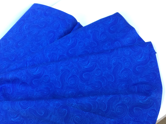 Just Color Swirl Royal Fabric ~ Color Collection From Studioe Fabrics, 100% Quilting Cotton