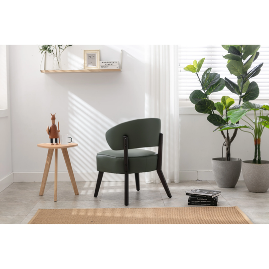 Small Modern Armless Chair Technology Cloth Accent Chair