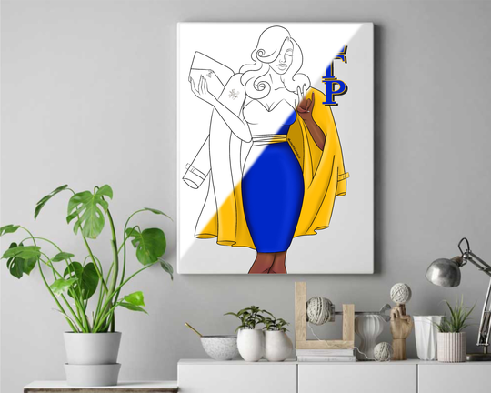 Sigma Gamma Rho Pre Drawn Outline Canvas Panel Diy Paint Grad Party For Adults Sorority Delta Single/Bulk Wholesale/Canvas Art Kit/