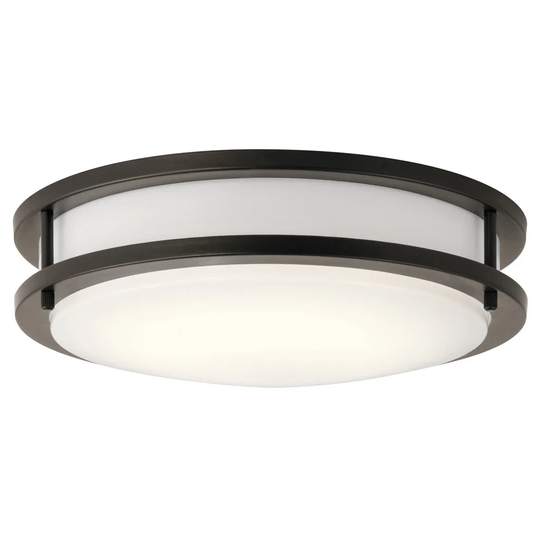Kichler Lighting Transitional 1-light Olde Bronze LED Flush Mount