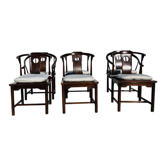Drexel Heritage Asian Style Dining Chairs S/6 150 Miles From Our Zip Code | 06426 Free Delivery