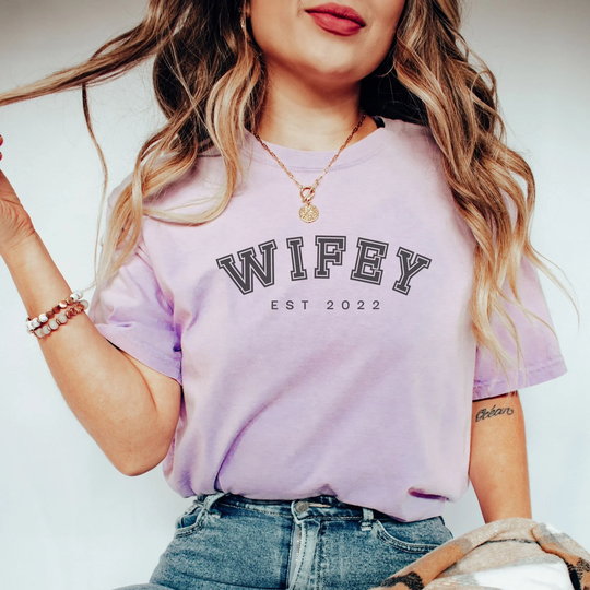 Comfort Colors® Wife Shirt | Tee Bride Gift For Cute Bridal |Just Married Engagement