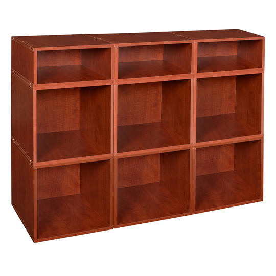 Noble Connect Storage Set- 6 Full Cubes/3 Half Cubes- Cherry
