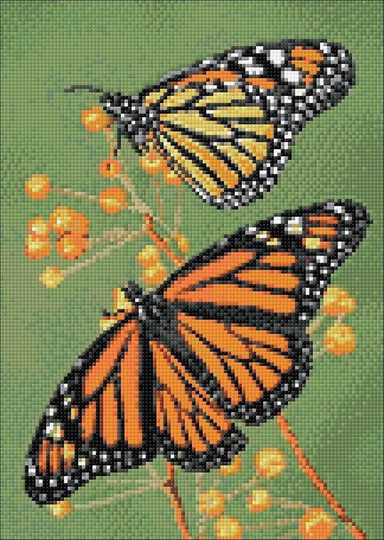 Butterflies Diamond Painting Set By Wizardi. Wd061 Art Kit. Large Kit