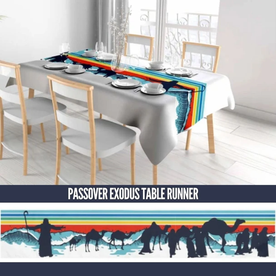 Perfect Passover Gift Exodus Table Runner, Jewish Holiday, Decorations, -The Loveliest Housewarming Gift Ideas