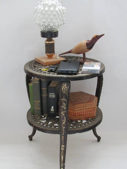 Vintage Metal Table, Antique Old Iron Antique Home Decor, For Living Room, Garden