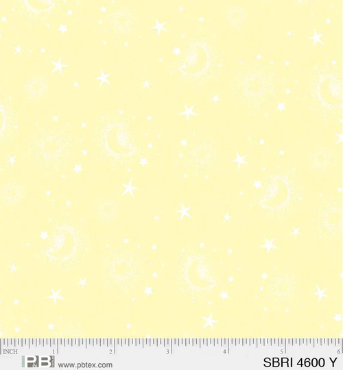 P&b Textiles - Star Bright Sbri 4600 Y Animal Astronauts Stars & Moons On Yellow