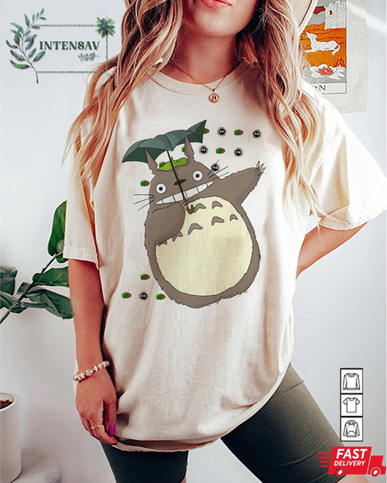 Cute Totoro Comfort Colors® Shirt, Kids T-Shirt, Studio Ghibli Sweatshirt, Chihiro Anime Shirt