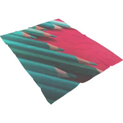 Games Colored Pencils 11 Throw Blanket