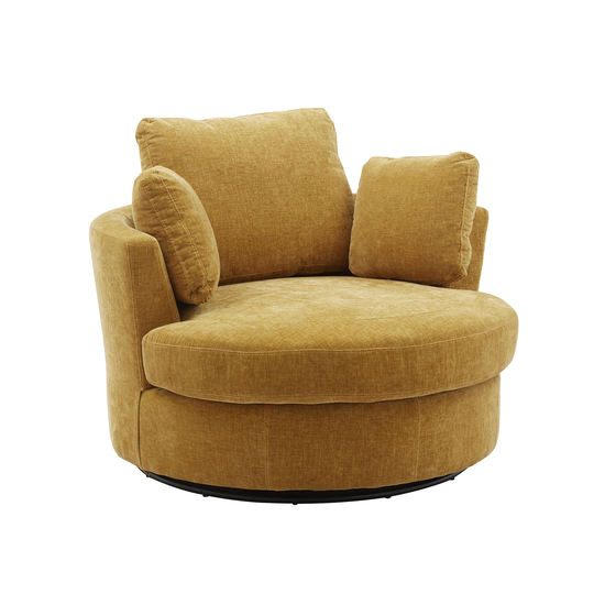 Swivel Accent Barrel Chair and Swivel Sofa Modern Arm Chair & Cozy Club Chair