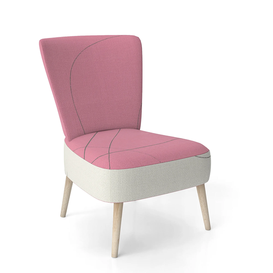 Designart 'Geometric Neapolitan II' Upholstered Shabby Chic Accent Chair