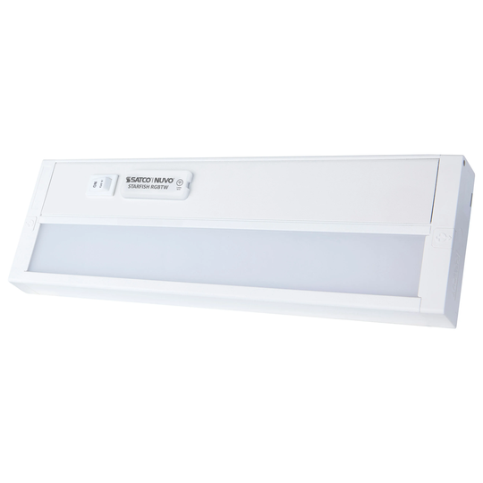 11 In LED SMART Starfish RGB Tunable White Under Cabinet Light White Finish