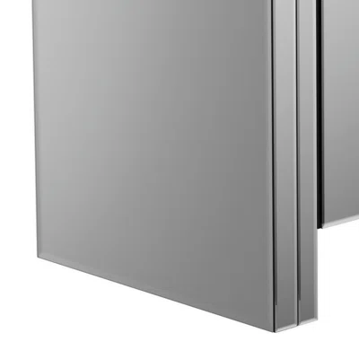 Regi 32 Inch Modern Mirrored Sideboard Buffet Console Cabinet, Silver