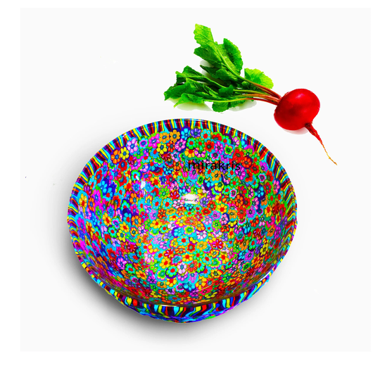 Colorful & Unique Large Salad Bowl, Modern Fruit Decorative Bowl, Popcorn Bowl