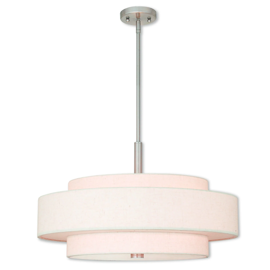 Livex Lighting Meridian Brushed Nickel 5-light Pendant