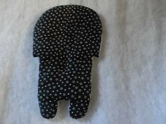 Stack High Chair Cover in Black With Stars