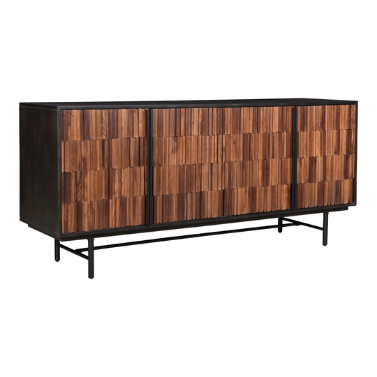 Aurelle Home Janelle Modern Mango and Sheesham Wood Sideboard - 68" x 18"