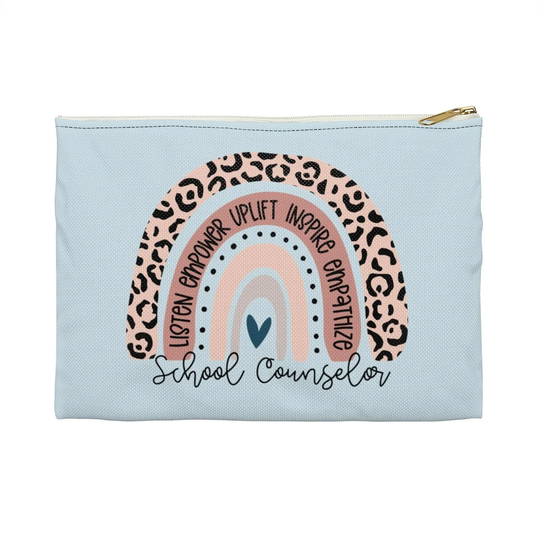 School Counselor Pencil Pouch | Gift For New Student Pen Holder Accessory Bag Graduation Gift Counsel