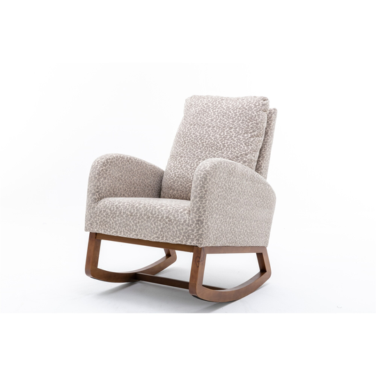 Rocking Chair for Nursery, Midcentury Modern Accent Rocker Armchair