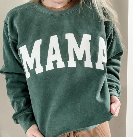 New Sporty Mama Comfort Colors Crewneck Sweatshirt // Size Small-3xl