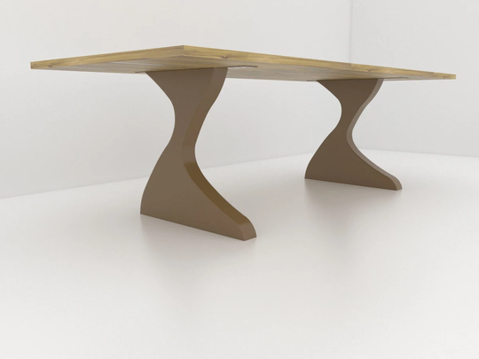 Unique Handmade Dining Table Legs. Metal Legs Designer Edition. Great Fit With Modern Or Rustic Home Deco [Flnd81]