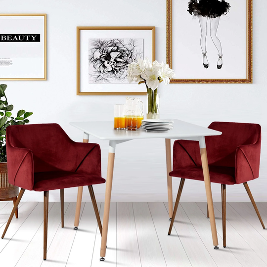 Square High Glossy Dinning Table - N/A