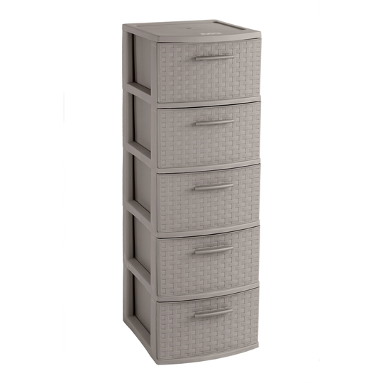 Porch & Den St. Helens Espresso 5-drawer Storage Cabinet