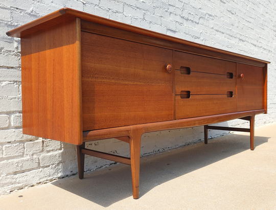 Mid Century English Modern Teak Sideboard By Younger