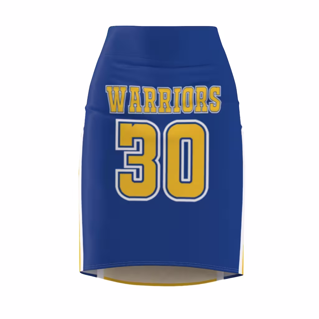 Thatxpression Warriors Themed Women's Pencil Skirt