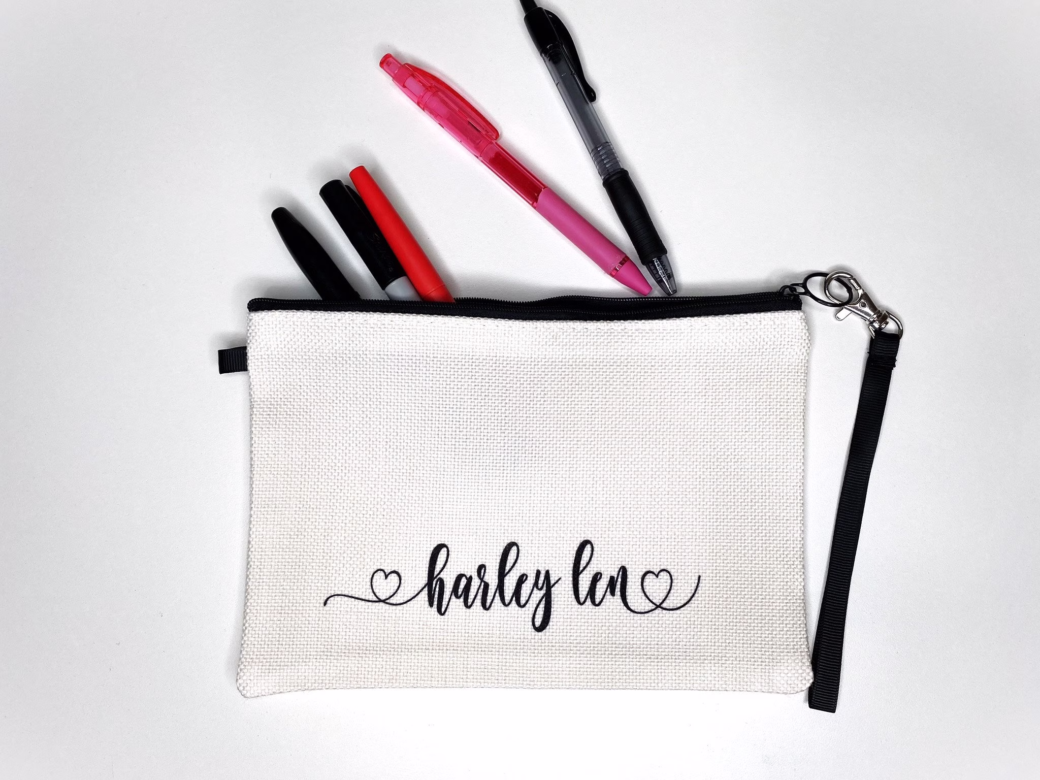 Personalized Pencil Bag, Makeup Bridesmaid Gift, Bridal Survival Kit, Cosmetic Bag, Gift For Her, Graduation Mom