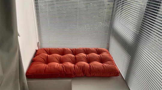 Cushion, Recliner Chair Cushion With Ties -Polyester Velvet Bench -Office Seat Pad -Window -Floor